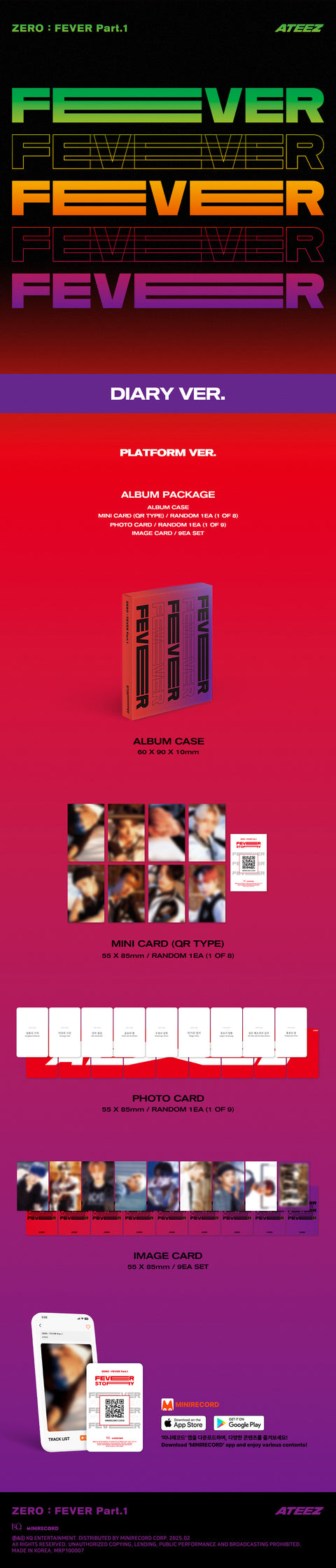 [PRE-ORDER]ATEEZ - [ZERO : FEVER Part.1] (Platform ver.) (+YES24 P.O.B)