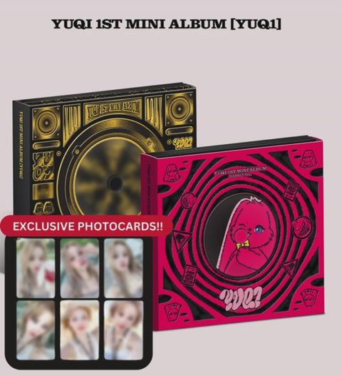 [SFKOREA] YUQI ((G)-IDLE) - 1ST MINI ALBUM [YUQ1] (Random Ver.) (With applemuisic exclusive benefits)