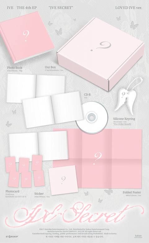 [PRE-ORDER] IVE - 4th mini album [IVE SECRET] (LOVED IVE ver.) (LIMITED ver.)