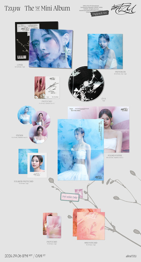 [SFKOREA] TZUYU (TWICE) - 1ST MINI ALBUM [abouTZU] (Digipack Ver.)