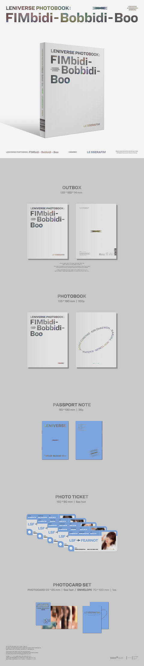 LE SSERAFIM - LENIVERSE PHOTOBOOK : FIMbidi-Bobbidi-Boo