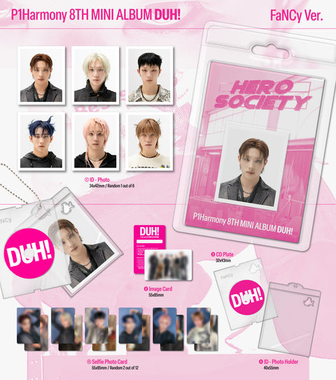 [PRE-ORDER] P1Harmony - 8th mini album [DUH!] (FaNCy ver.) (PLVE)