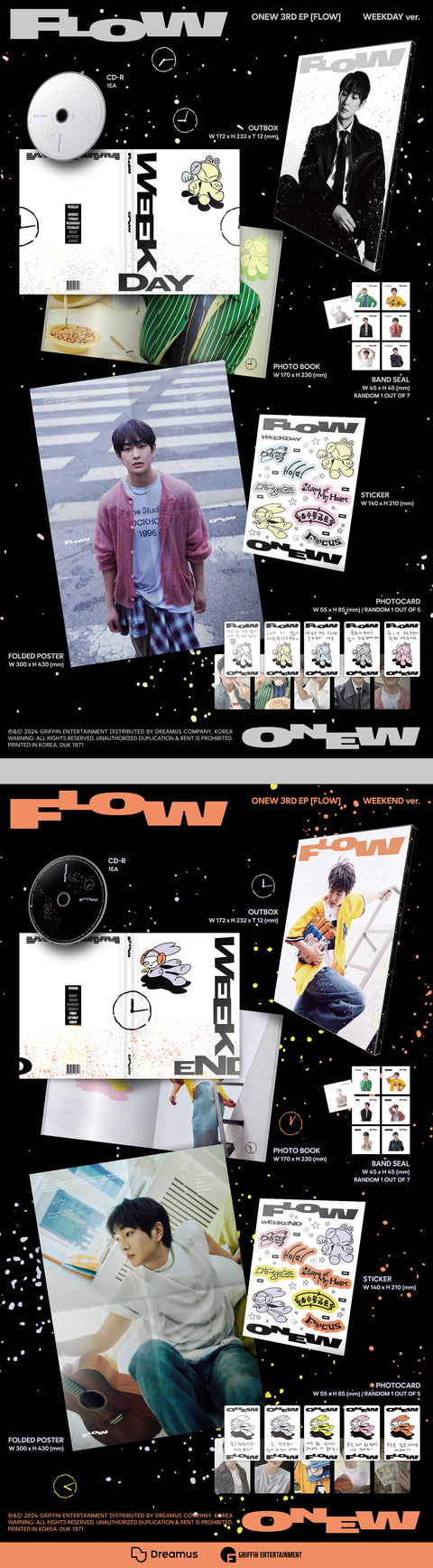 [PRE-ORDER] ONEW (SHINee) - 3RD MINI ALBUM [FLOW] (+Makestar P.O.B)