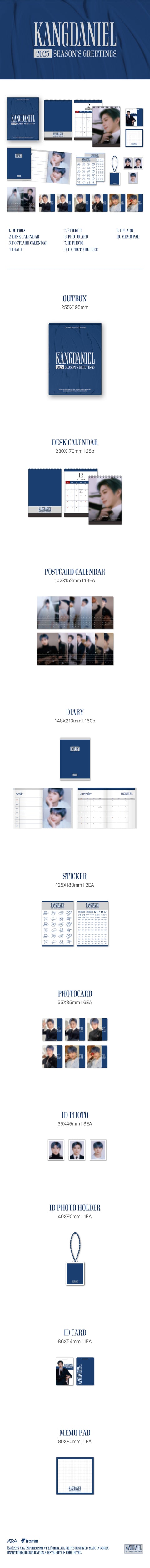 [PRE-ORDER] 강다니엘 (KANGDANIEL) - KANGDANIEL 2025 Season’s Greetings