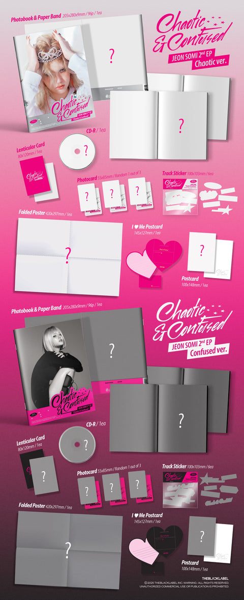 [PRE-ORDER] JEON SOMI - 2nd EP ALBUM ‘Chaotic & Confused’ (2 TYPES Random) (+ MAKESTAR P.O.B)