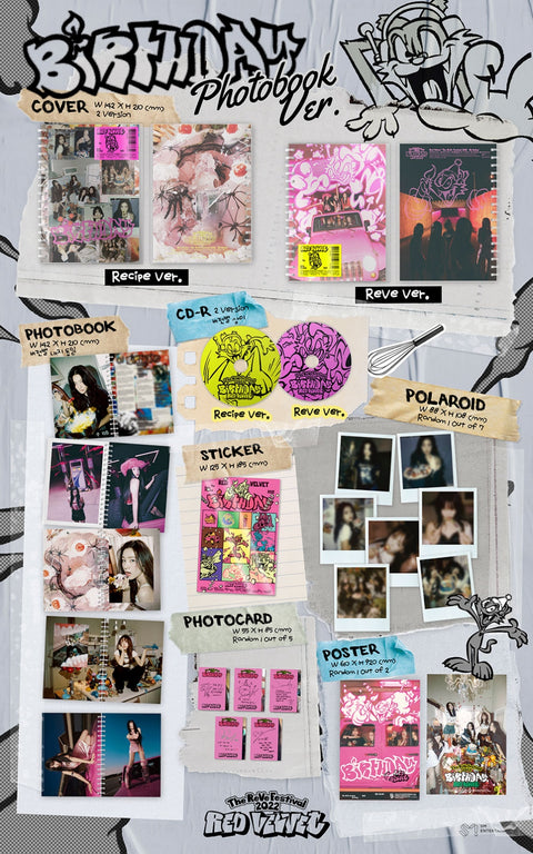 Red Velvet - Mini Album [The ReVe Festival 2022 - Birthday] (Photo Book Ver.) (Random Ver.)