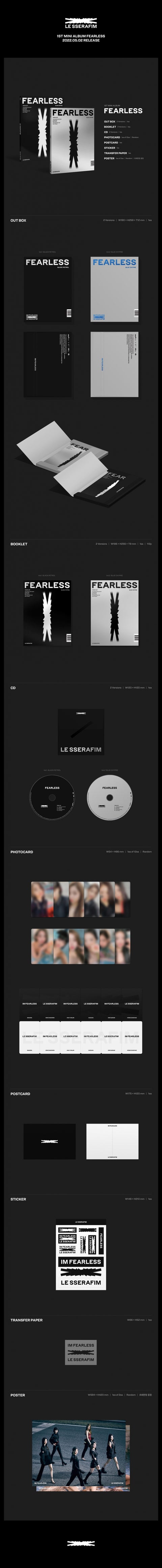 LE SSERAFIM - 1st Mini Album [FEARLESS]