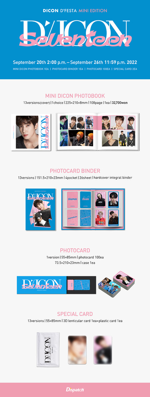 DICON D'FESTA MINI EDITION : SEVENTEEN (JEONGHAN VER.)