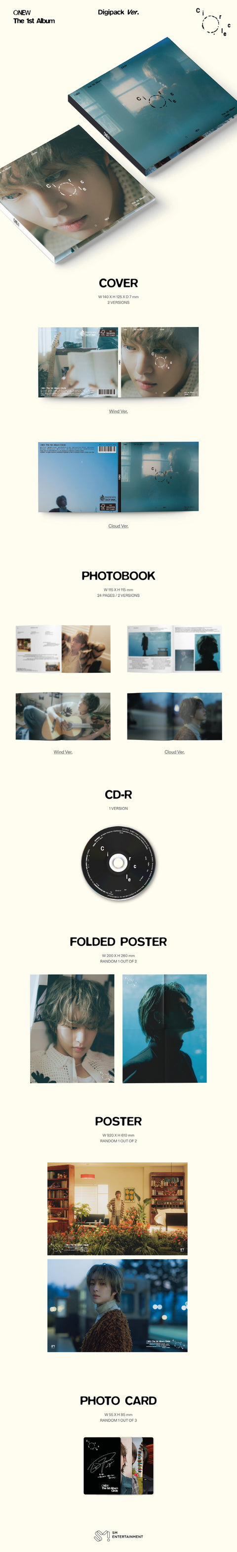 ONEW - 1ST ALBUM : Circle [Digipack Ver.]