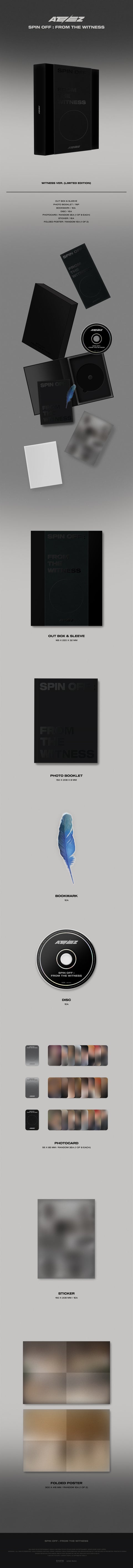 [SFKOREA] ATEEZ - 1st Single Album [SPIN OFF : FROM THE WITNESS] WITNESS VER. (LIMITED EDITION)