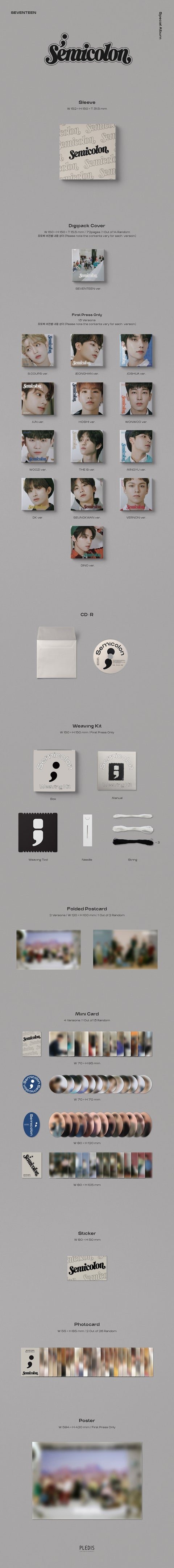 SEVENTEEN - Special Album [Semicolon] (Random ver.)